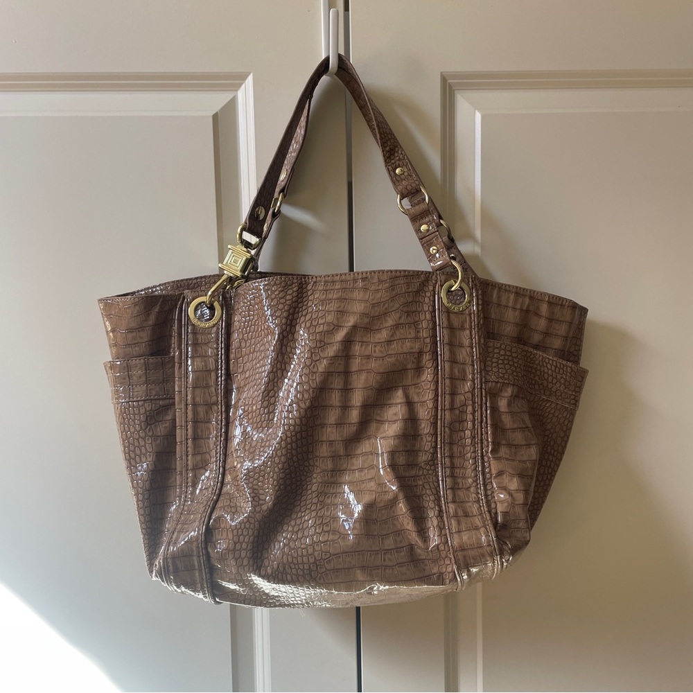STEVE Madden large tote bag, camel brown with soft lining. Shoulder bag